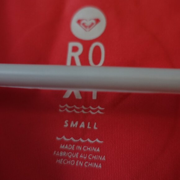 Roxy rashguard t-shirt tee swim swimwear peach short-sleeve S SM Small - Picture 7 of 10